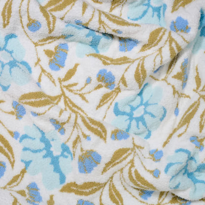 close-up of Floral patterned blanket