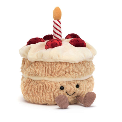 front view of birthday cake Plush Toy