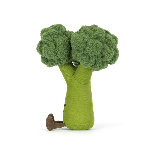 side view of Amuseables Broccoli Plush Toy