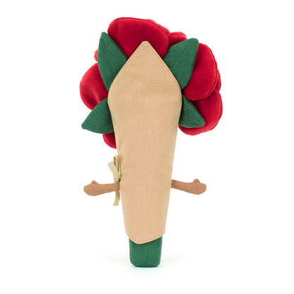 back view of Amuseables Rose Bouquet Plush Toy