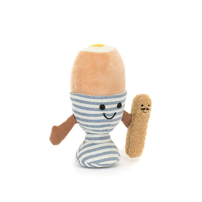 angled view of Eggetha Egg & Lance Soldier Plush Toy