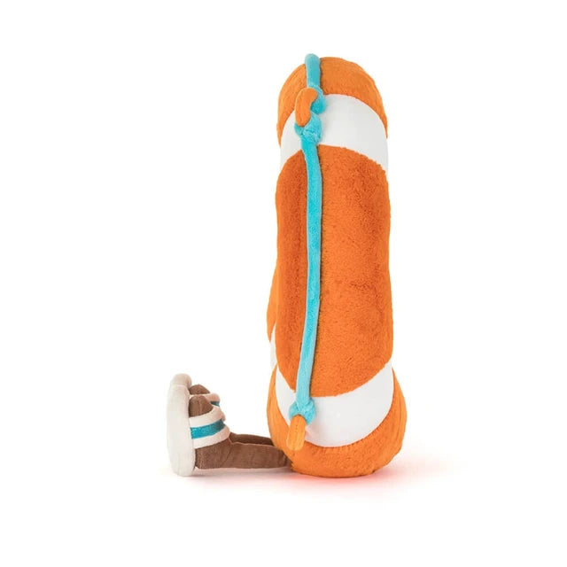 side view of Amuseables Life Ring Plush Toy