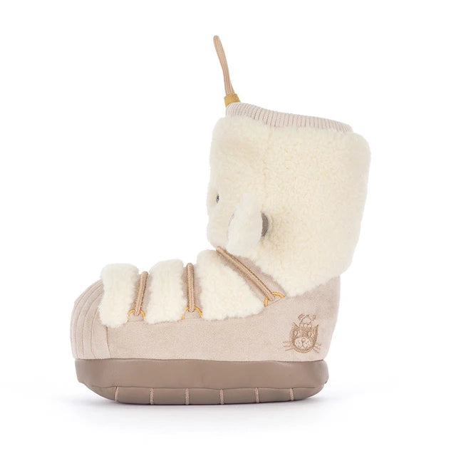 side view of Amuseables Perta Snow Boot Plush Toy