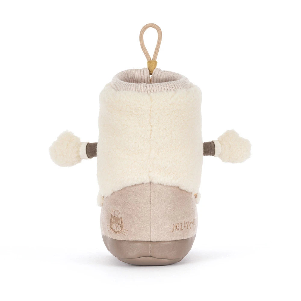 back view of Amuseables Perta Snow Boot Plush Toy