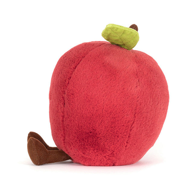 side view of Amuseables Apple Plush Toy