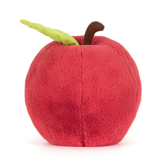 back view of Amuseables Apple Plush Toy