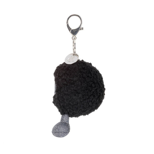 side view of Amuseables Black Hole Bag Charm