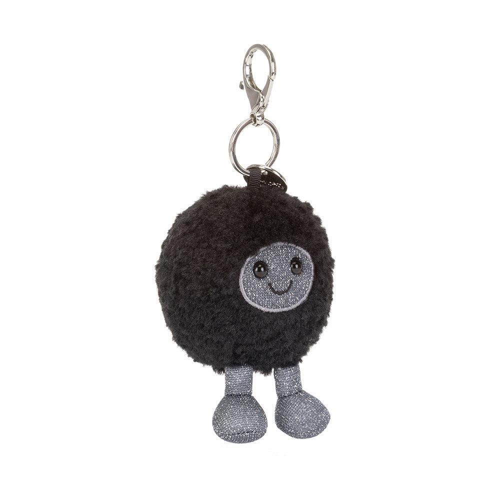 front view of Amuseables Black Hole Bag Charm