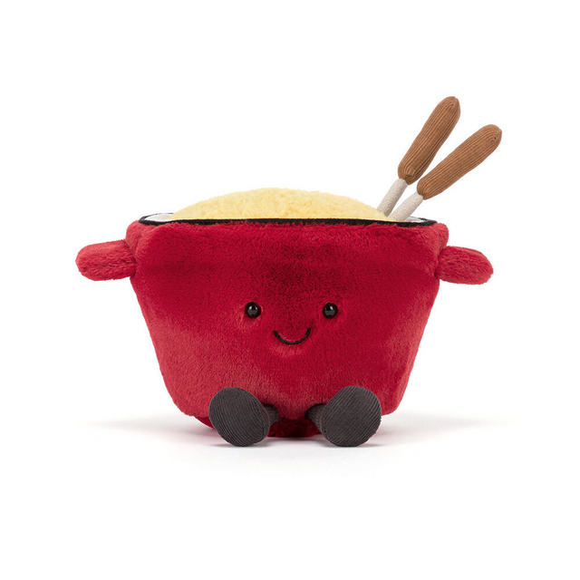 front view of Amuseables Cheese Fondue Plush Toy