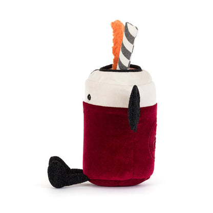 side view of Amuseables Vampop Drink Plush Toy