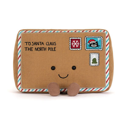 front view of Amuseables Letter To Santa Plush Toy