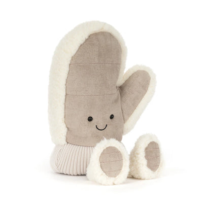 front view of Amuseables Fitswell Mitten Plush Toy