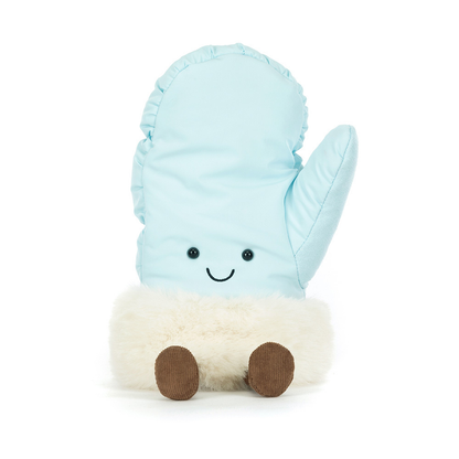 front view of Amuseables Mitten Plush Toy