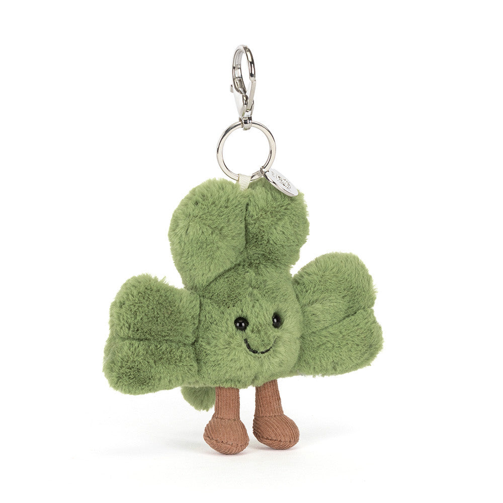 front view of Amuseables Siofra Shamrock Bag Charm