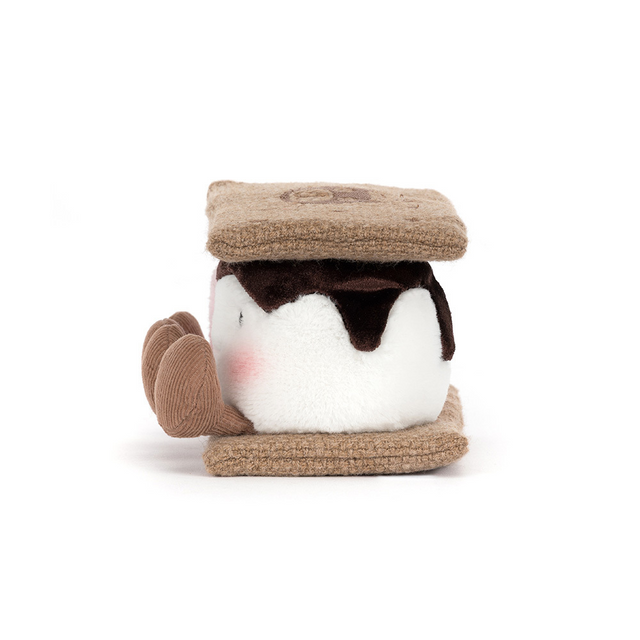 side view of Amuseables S'mores Plush Toy