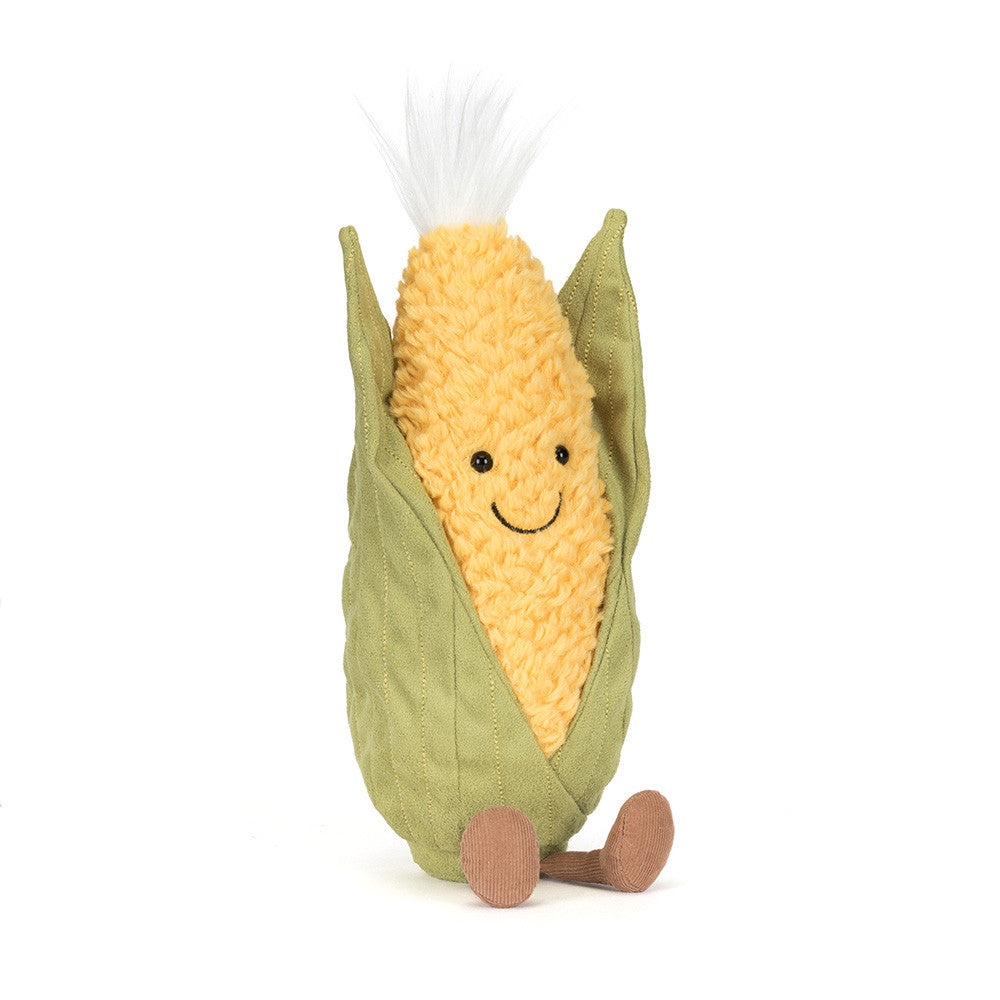 front view of Amuseables Sweetcorn Plush Toy