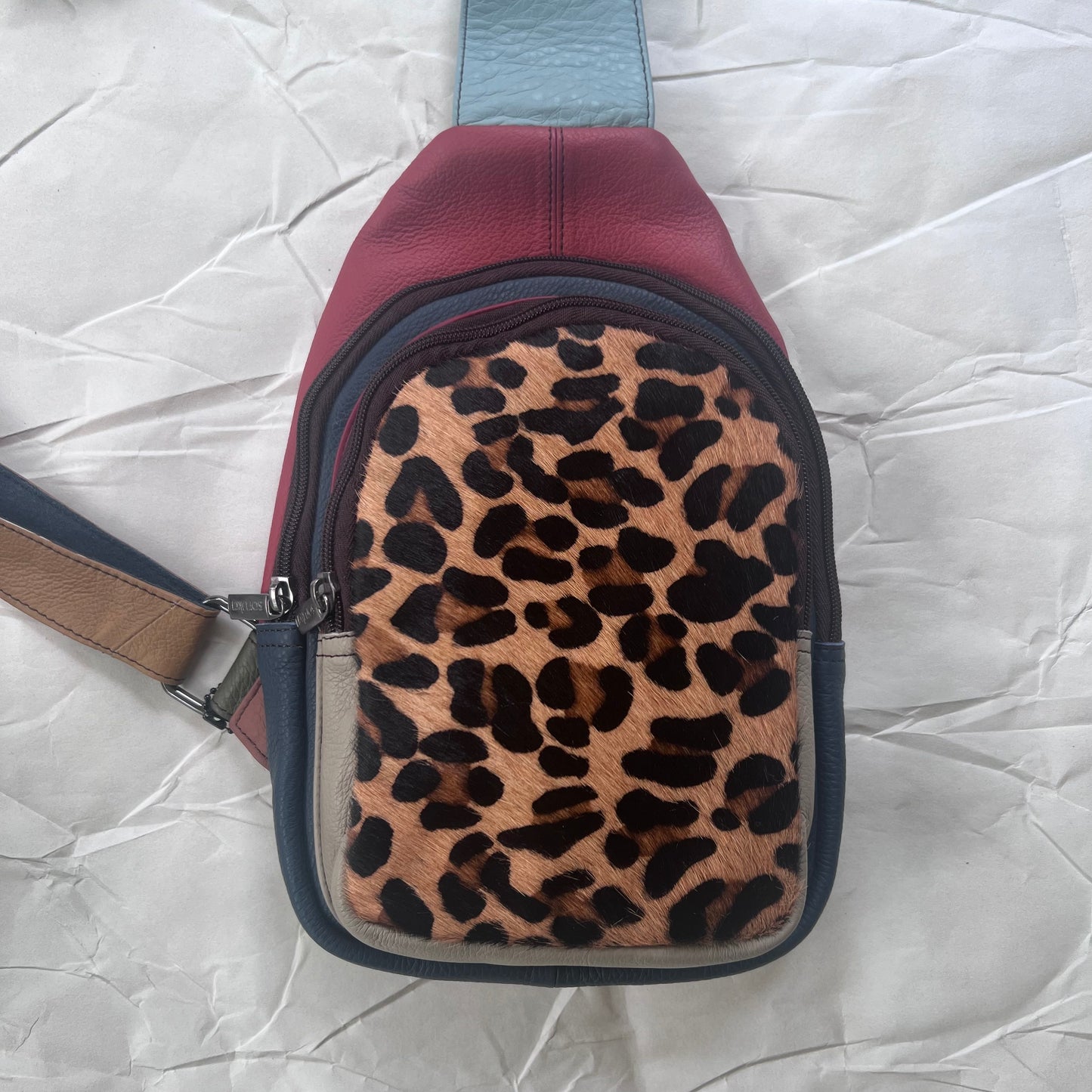 front view of cinnamon Chloe Sling Bag