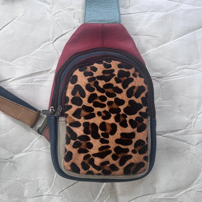 front view of cinnamon Chloe Sling Bag