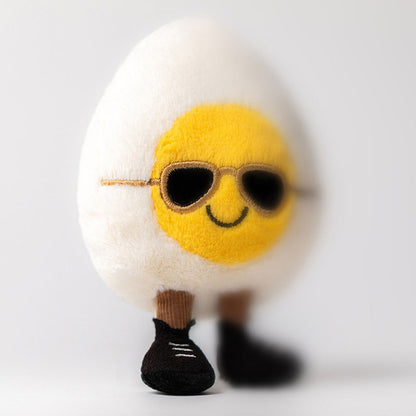 standing view of boiled egg chic Plush Toy