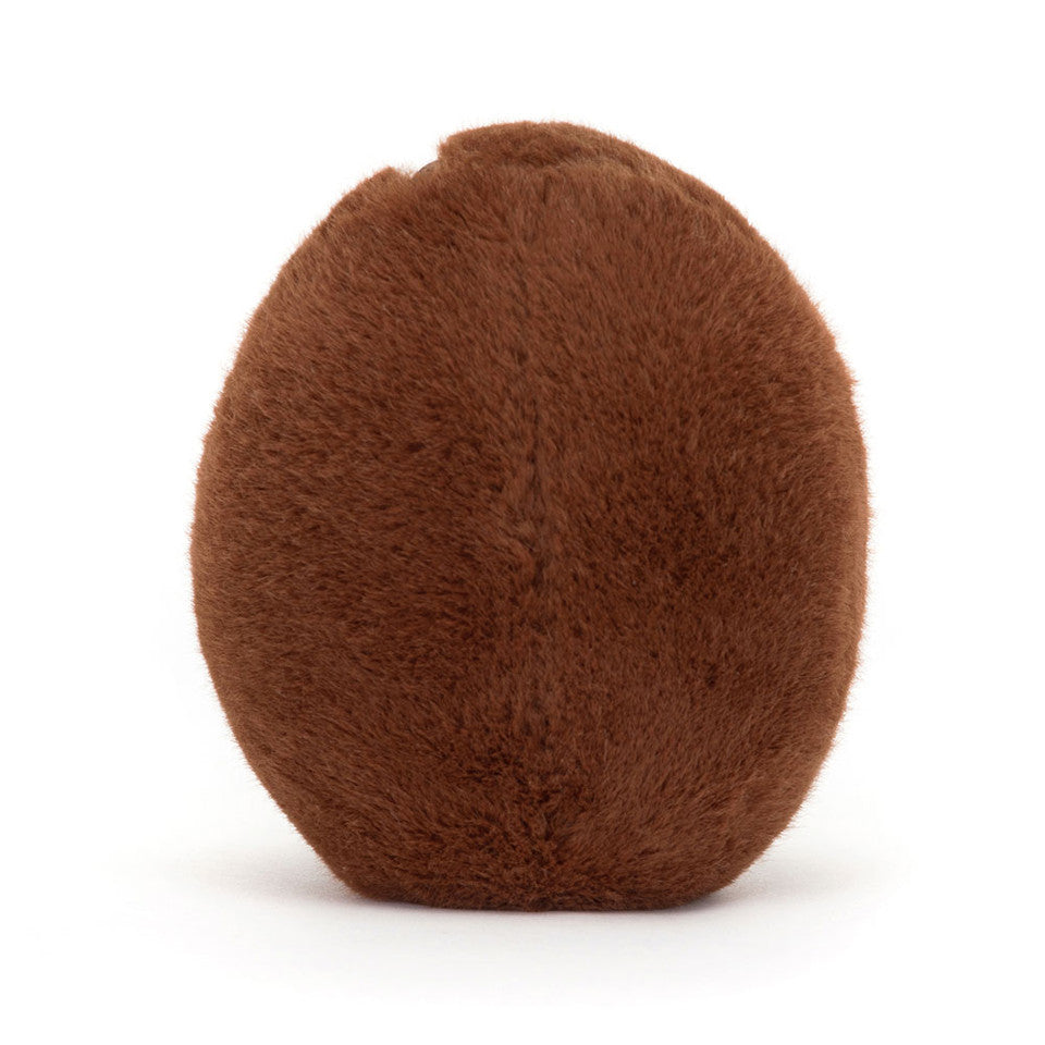 back view of Amuseable Coffee Bean Plush Toy.