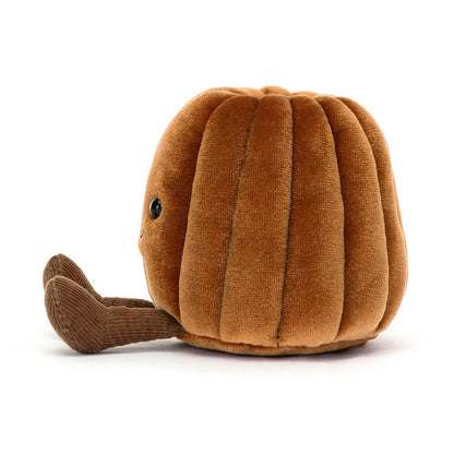 side view of the Amuseables Carole Canelé plush toy