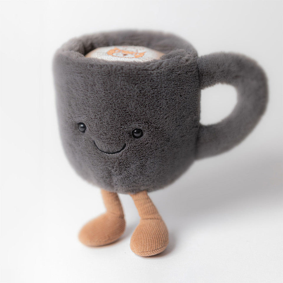 standing Amuseable Coffee Cup Plush Toy.