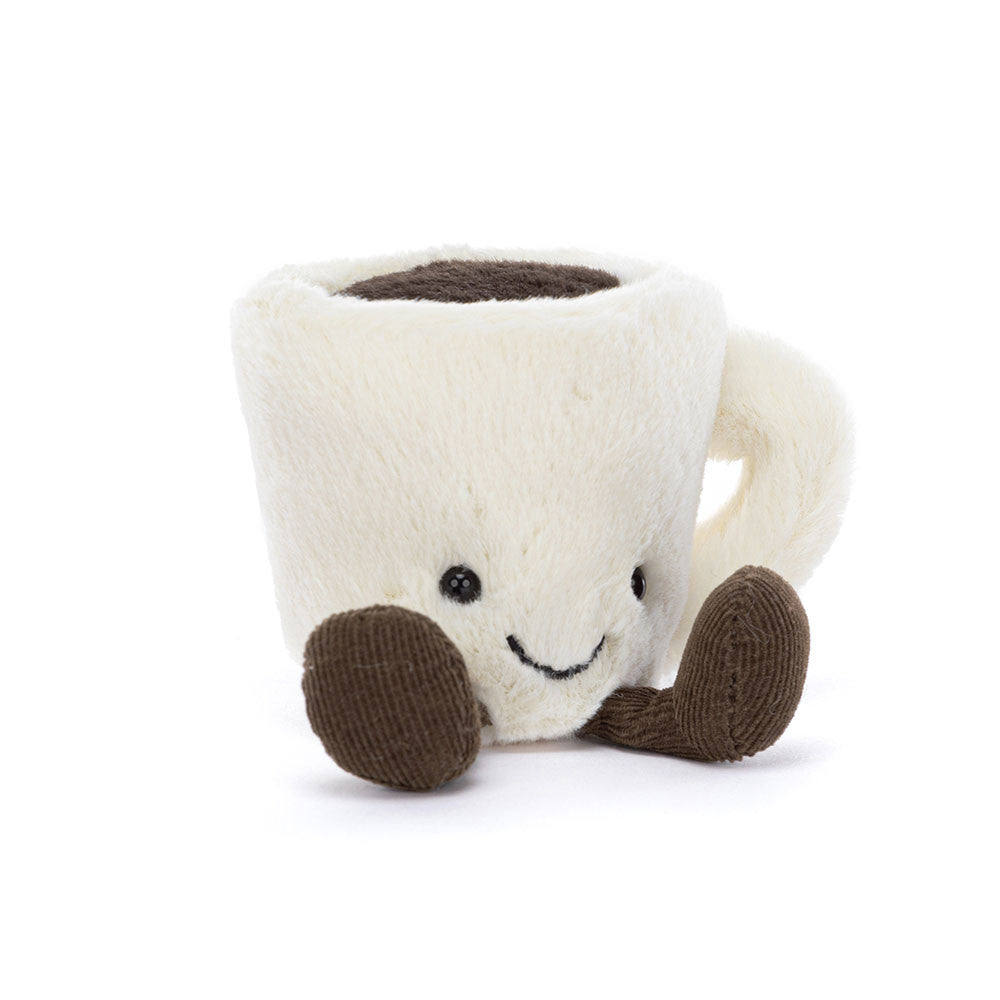 front view of Amuseables Espresso Cup Plush Toy