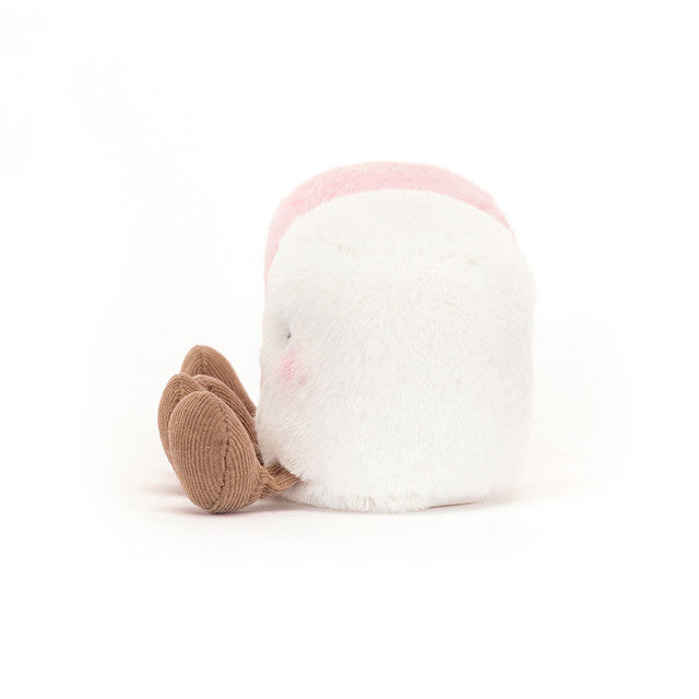 side view of marshmallows plush toy