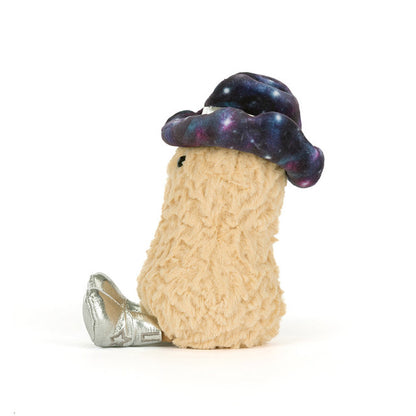 side view of Amuseables Peanut Space Rodeo Outfit Plush Toy