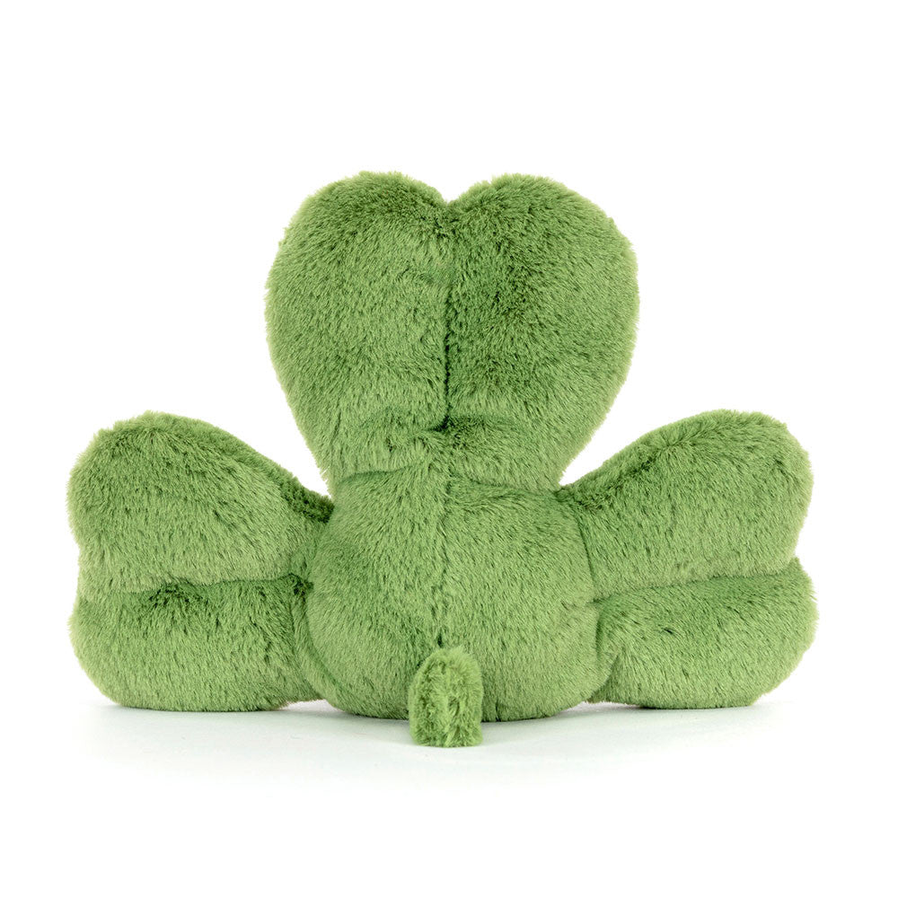 back view of Amuseables Siofra Shamrock Plush Toy