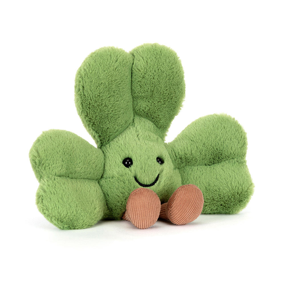 front view of Amuseables Siofra Shamrock Plush Toy