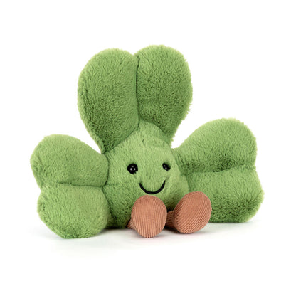 front view of Amuseables Siofra Shamrock Plush Toy