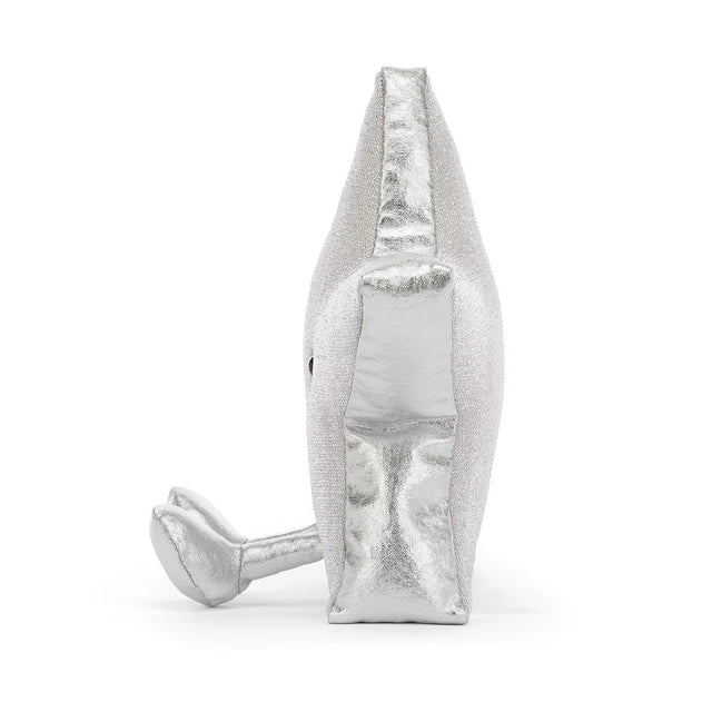 side view of Amuseables Silver Star Plush Toy