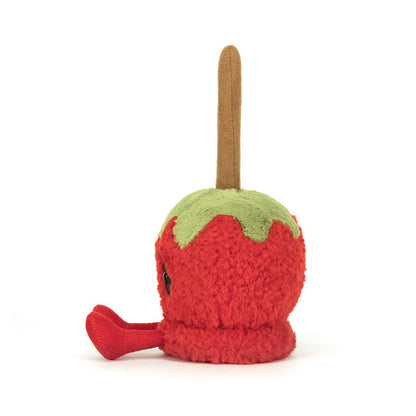 side view of Amuseables Toffee Apple Plush Toy