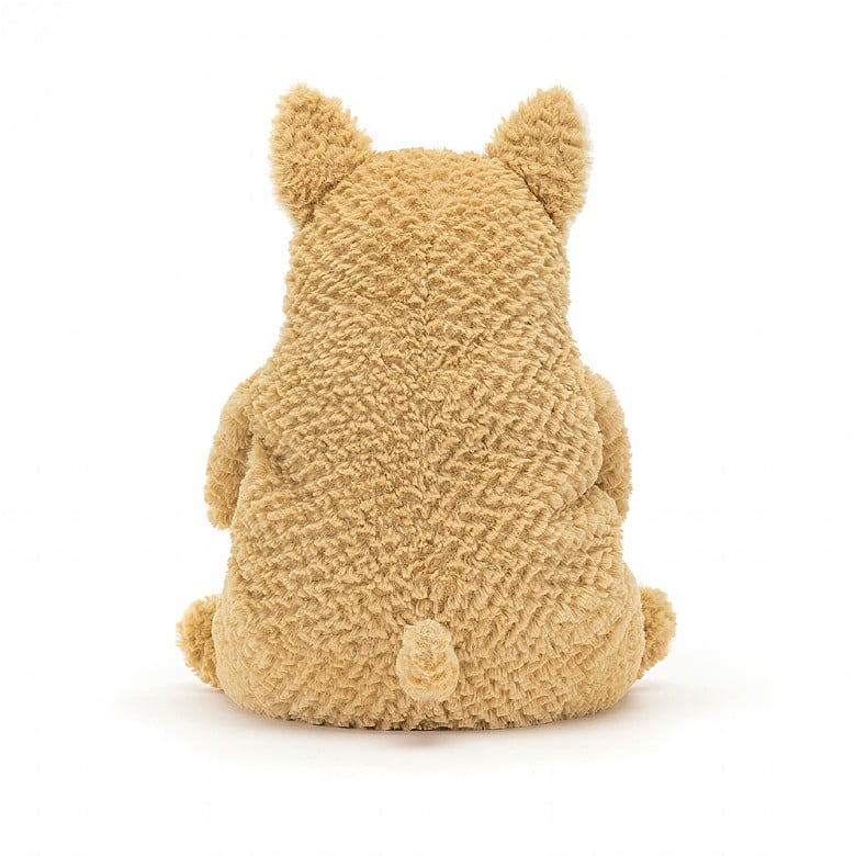 back view of the Amore Corgi Plush Toy displayed against a white background