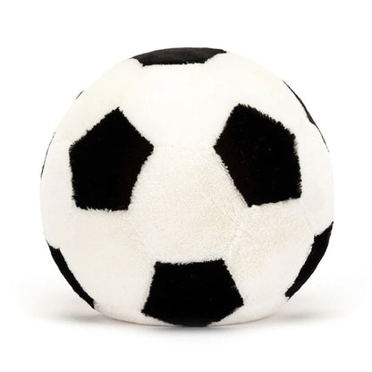 back view of Amuseables Sports Soccer Ball Plush Toy