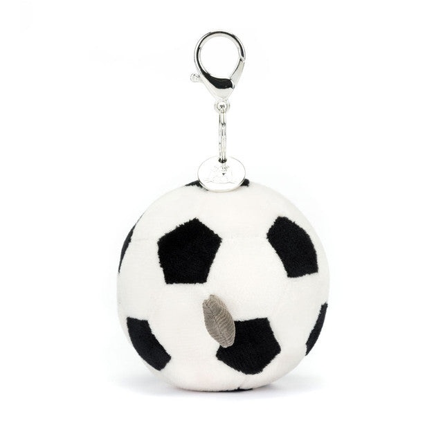 side view of Amuseables Sports Futball Bag Charm