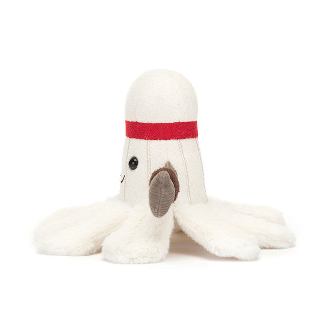 side view of Amuseables Sports Badminton Plush Toy