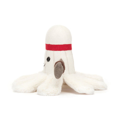 side view of Amuseables Sports Badminton Plush Toy