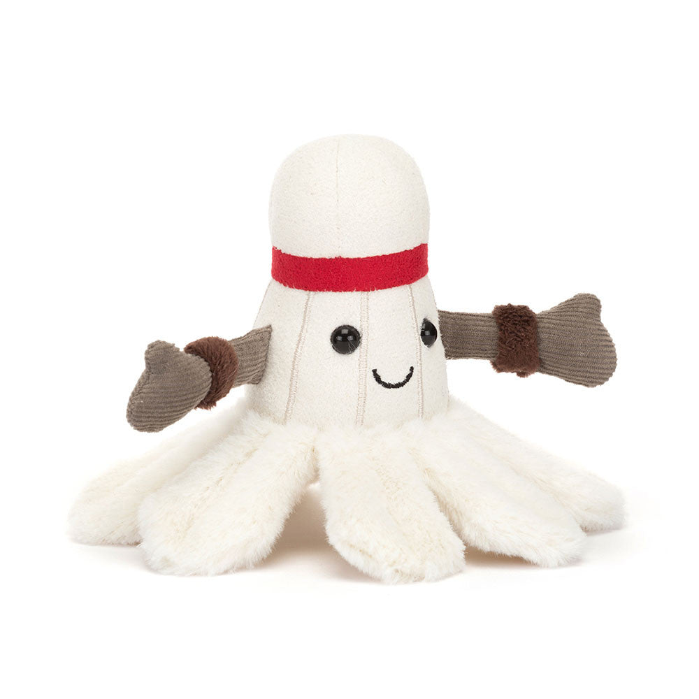 front view of Amuseables Sports Badminton Plush Toy