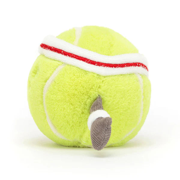 side view of Amuseables Sports Tennis Ball Plush Toy