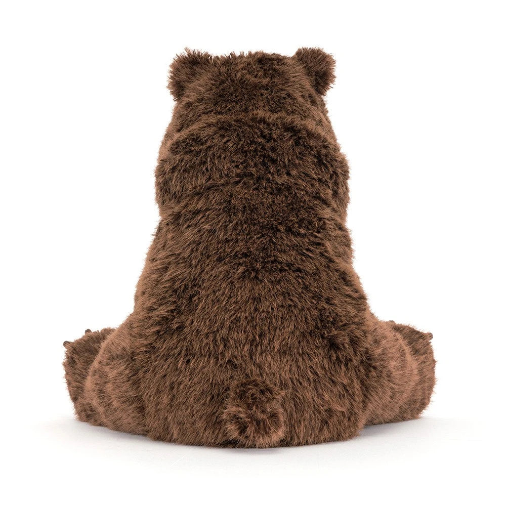back view of Bizzlestomp Bear Plush Toy