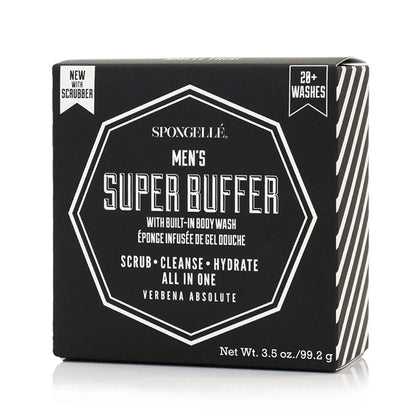 Spongellé Men's Super Buffer packaging on a white background