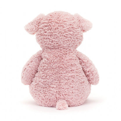back view of Barnabus Pig Plush Toy displayed against a white background