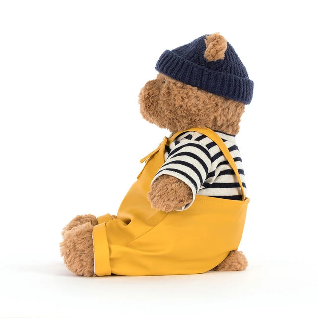 side view of Bartholomew Bear Seafarer Outfit Plush Toy