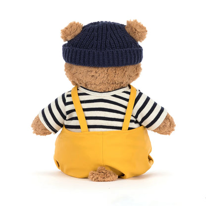 back view of Bartholomew Bear Seafarer Outfit Plush Toy