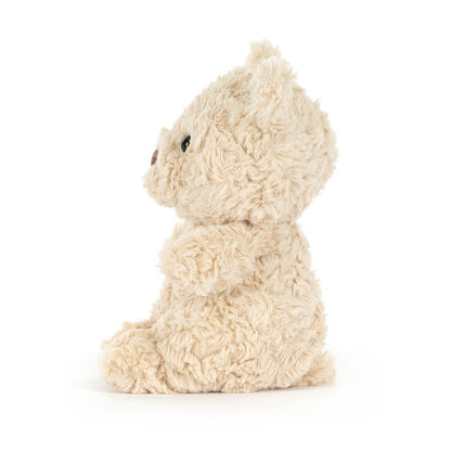 side view of Bartholomew Bear Junior Plush Toy