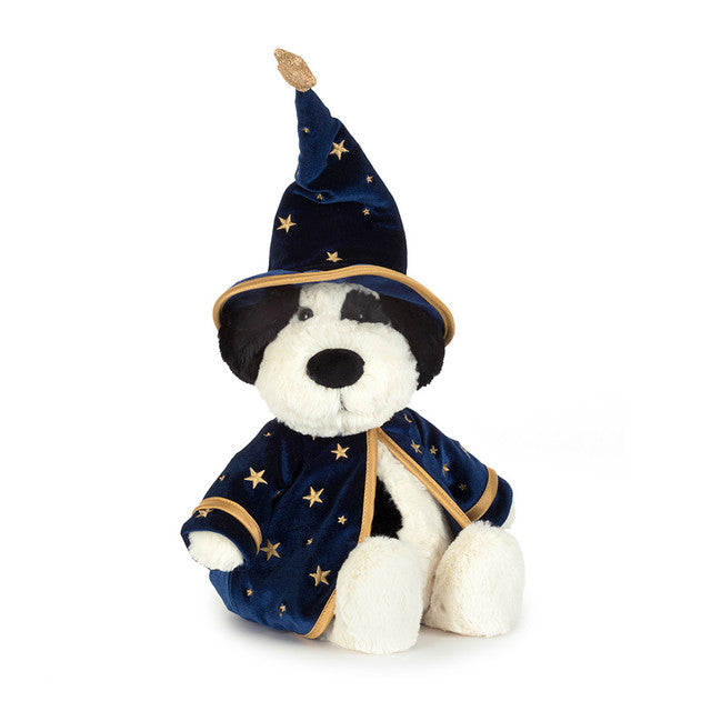 front view of Rufferty Puppy Wizard Outfit Plush Toy