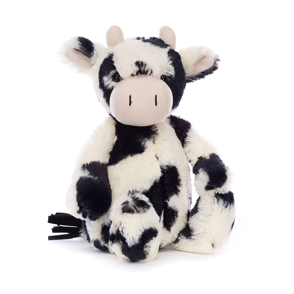front view of Bashful Calf Plush Toy