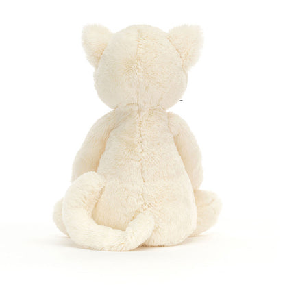 back view of Bashful Cream Kitten Original Plush Toy.